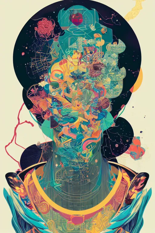 Image similar to portrait of godel's completeness theorem, by tristan eaton, victo ngai, peter mohrbacher, artgerm,