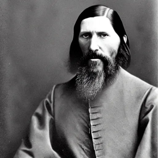 Image similar to rasputin real life photo portrait