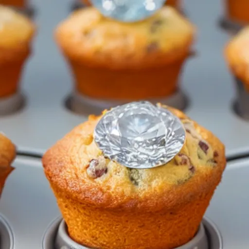 Image similar to diamond embedded in muffin