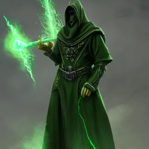 Prompt: Warlock, wearing dark green robes, controlling shadows, digital painting, D&D, highly detailed, 4k, sharp, smooth, by Greg_Rutkowsk