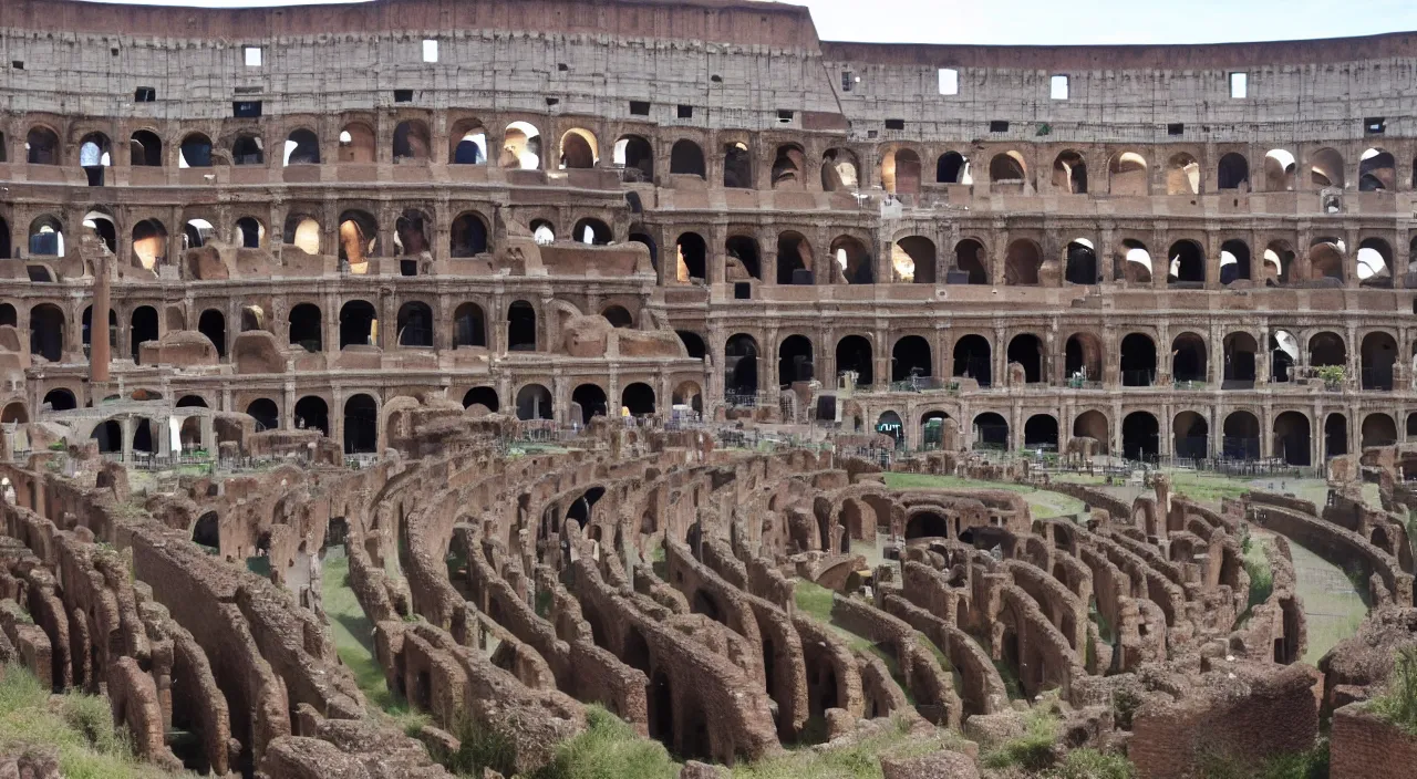 Image similar to undamaged colosseum