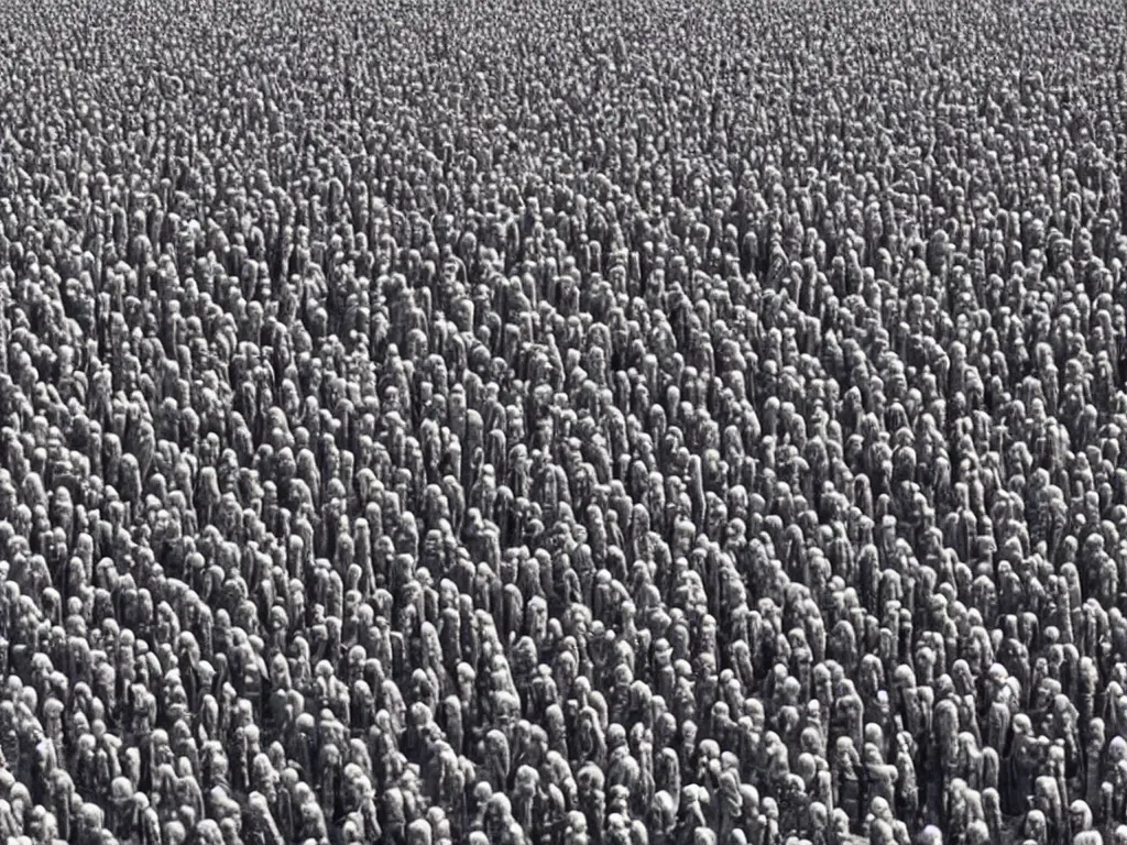 Image similar to 1000 humans inspired by aliens