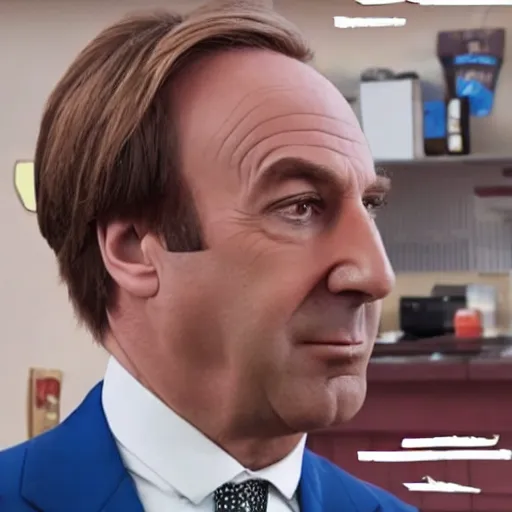 Prompt: Saul Goodman dressed like an e-boy on TikTok, circa 2019