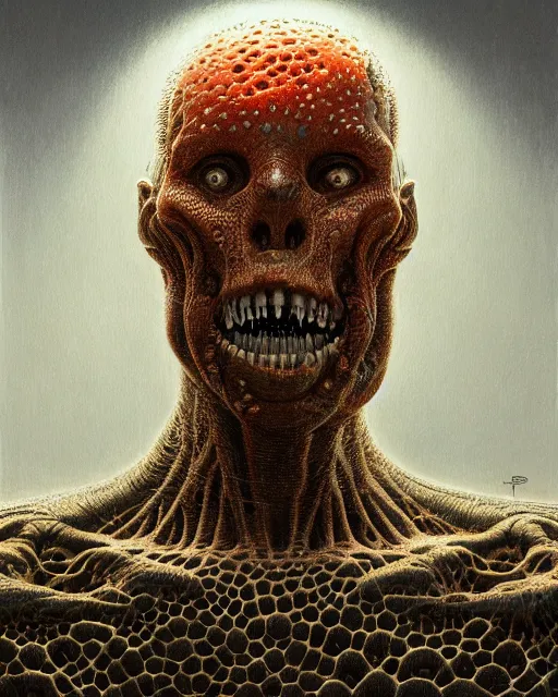 Image similar to elon musk grotesque, trypophobia, ultra detailed, ultra realistic, adventure time, studio lighting, by beksinski, alejandro jodorowsky, giger, greg rutkowski, carne griffith trending on artstation, deviantart, photorealism