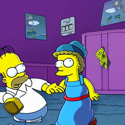 Image similar to Squid Game episode feature The Simpsons.