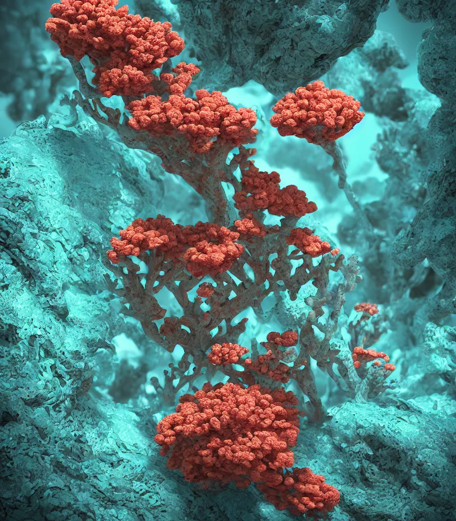 Image similar to alien coral, amazing octane render, stylized, trending on artstation, glow, nature photography