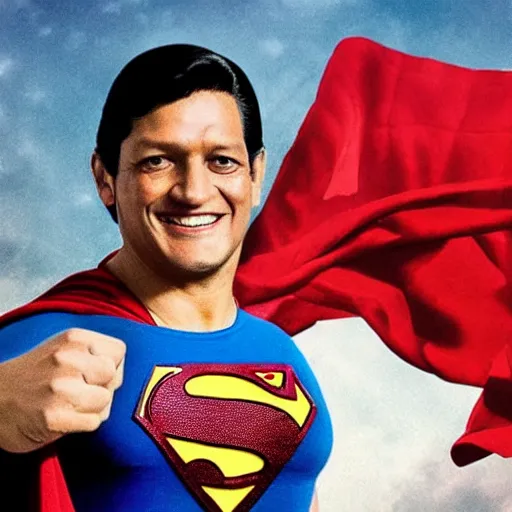 Prompt: AMLO as Superman
