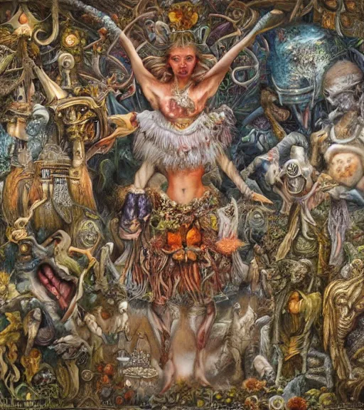 Image similar to the definition of insanity by alexandera fomina, julie heffernan, 8 k, hyper detailed.