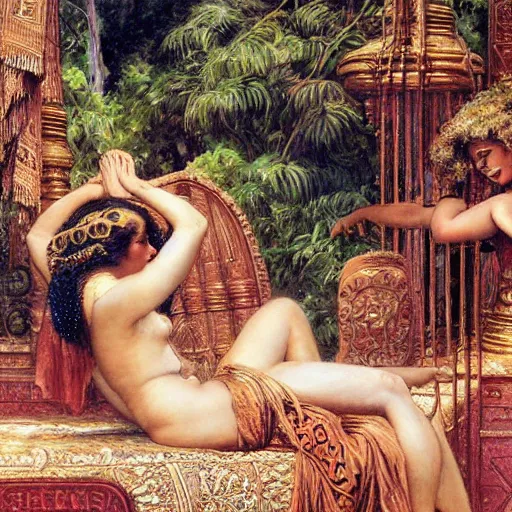 Image similar to 8 0 s srilankans on greek senete counsil, painting by gaston bussiere, craig mullins, j. c. leyendecker, lights, art by ernst haeckel, john william godward, hammershøi,,