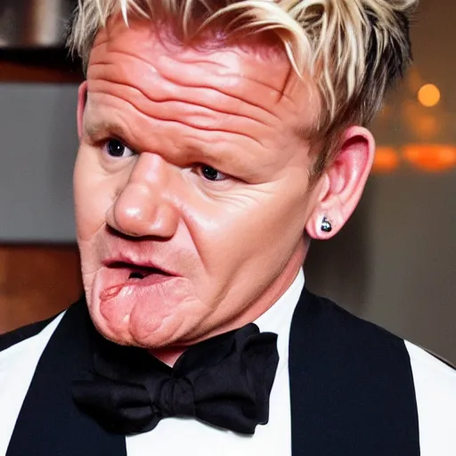 Image similar to gordon ramsay eating paper as his dinner