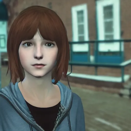 Prompt: a selfie of max caulfield