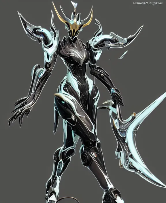 Image similar to exquisite cinematic full body shot of a beautiful saryn prime warframe, that's a beautiful stunning anthropomorphic robot female dragon with metal cat ears, cute elegant pose, robot cat paws for feet, thick warframe legs, detailed arms, sharp claws, streamlined white armor, long elegant tail, two arms, two legs, long tail, detailed warframe fanart, destiny fanart, macro art, dragon art, furry art, realistic digital art, warframe art, Destiny art, furaffinity, DeviantArt, artstation, 3D realistic, 8k HD, octane render