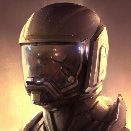 Image similar to Portrait of a man by Greg Rutkowski, he is about 30 years old, Nordic and Hebrew factions, messy brown short hair, strong, tired expression, father figure image, he is wearing a futuristic space gear, highly detailed portrait, scifi, digital painting, artstation, concept art, smooth, sharp foccus ilustration, Artstation HQ.