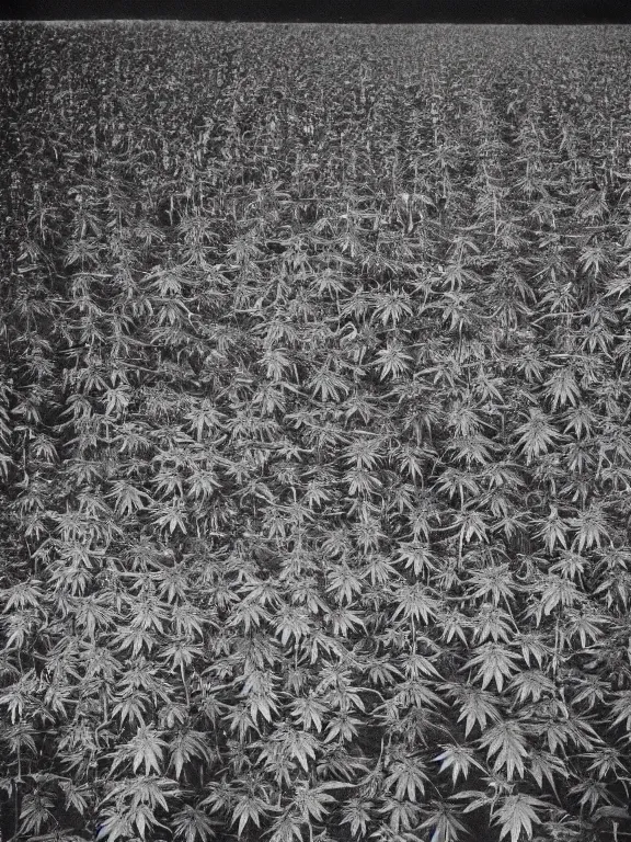 Image similar to cannabis field on fire, ww1 photo, grainy, high detail, high resolution,