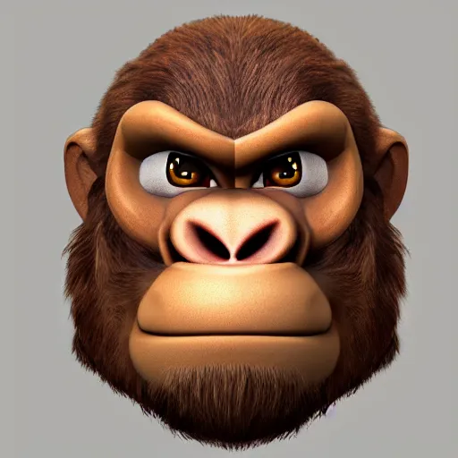Prompt: high intricate bust of an donkey kong carved from wood in baroque style, studio light, maria panfilova, andrea savchenko, mike kime, ludovic plouffe, qi sheng luo, oliver cook, trending on artstation