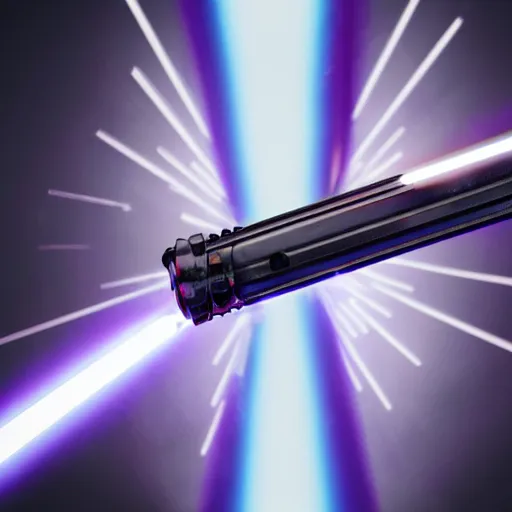 Image similar to closeup of a lightsaber beam, 4 k photo