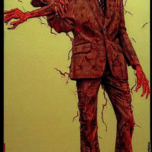 Prompt: horrifying saul goodman drawn by junji ito, horror art, very detailed art, junji ito, zdislav beksinski