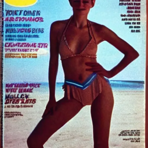 Image similar to Walter White on the cover of Swimsuit Illustrated (1978)