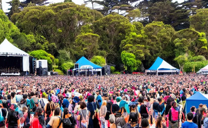 Image similar to a music festival in golden gate park