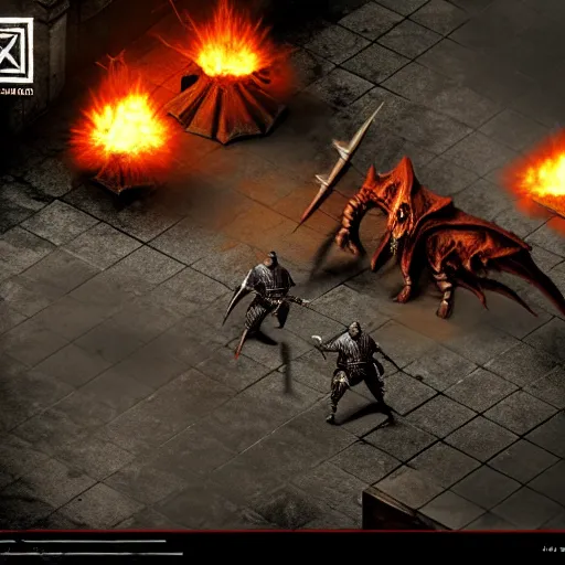 Image similar to diablo 2, world war 2, ps 5 screenshot, isometric view, third person gameplay, 3 d render, cryengine, highly detailed