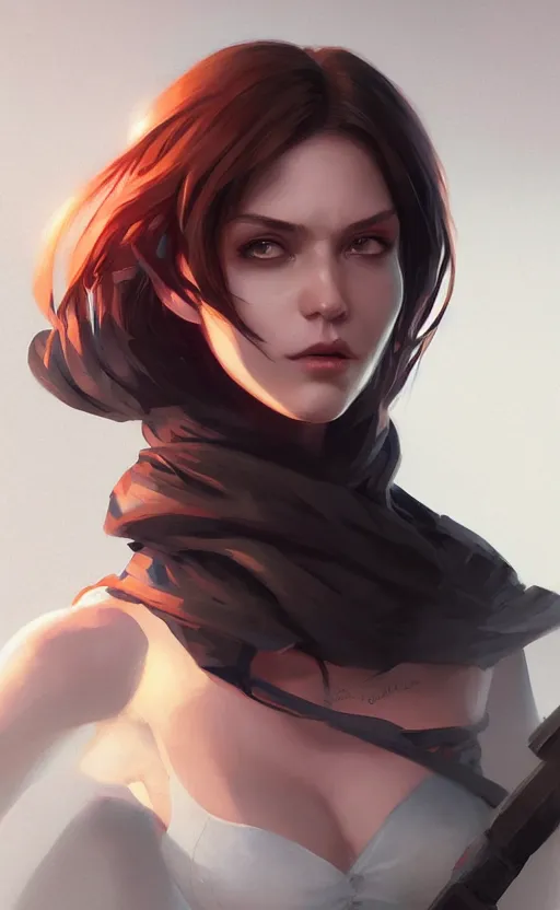 Prompt: Rogue, highly detailed, digital painting, artstation, facing camera, concept art, smooth, sharp focus, illustration, art by artgerm and greg rutkowski, high definition digital art, dramatic lighting, in the style of ilya kuvshinov and Ross tran