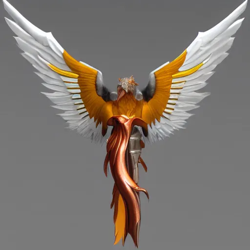 Prompt: Phoenix from Valorant, 3d model