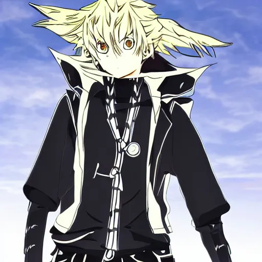 Image similar to young blonde boy fantasy thief, tsubasa chronicles, anime style