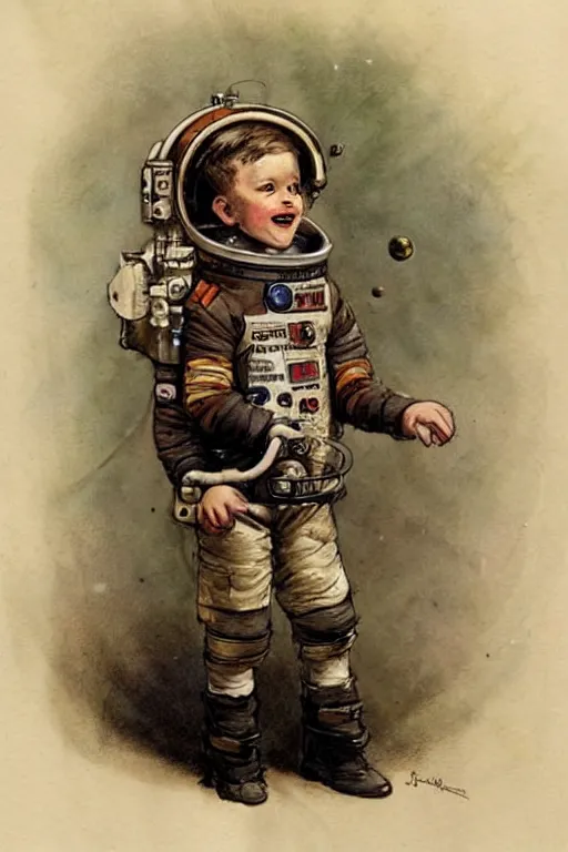 Image similar to (((((portrait of boy dressed as steampunk astronaut costume . muted colors.))))) by Jean-Baptiste Monge !!!!!!!!!!!!!!!!!!!!!!!!!!!