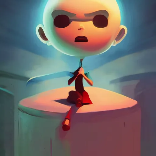 Image similar to face icon stylized minimalist the grim adventures of billy and mandy, loftis, cory behance hd by jesper ejsing, by rhads, makoto shinkai and lois van baarle, ilya kuvshinov, rossdraws global illumination