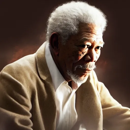 Image similar to morgan freeman as s'mores, ultra realistic, 4 k