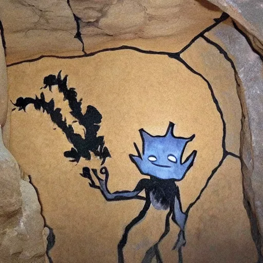 Image similar to cave-painting!!!!!!!!!!!!!!!!!!!!! cave-painting!!!!!!!!!!!!!!!!!!!!! of ((((((((((((((((baby groot))))))))))))))))