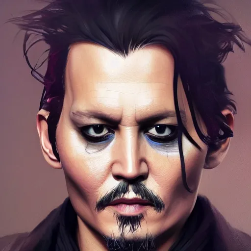 Prompt: johnny depp made of chip dip, ultra high detailed, oil painting, greg rutkowski, charlie bowater, yuumei, yanjun cheng, unreal 5, daz, hyperrealistic, octane render, rpg portrait, dynamic lighting