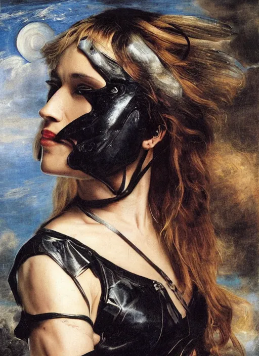Prompt: , , amy jo johnson dressed as black Canary,, Dramatic, Edge, Good, Infused, Backlight, De-Noise, VFX, insanely detailed and intricate, hypermaximalist, facial ,elegant, ornate, hyper realistic, super detailed, by Anthony Van Dyck, by Ivan Shishkin, by John Constable