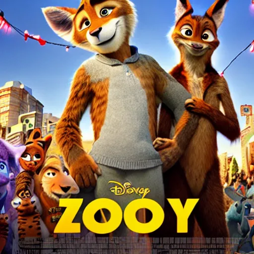 Prompt: A good furry movie produced by A24, furry art, cinematic, Zootopia, 8k