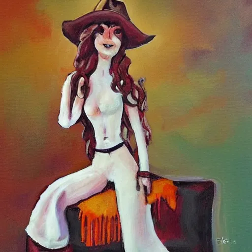 Image similar to female cowboy art by felice house