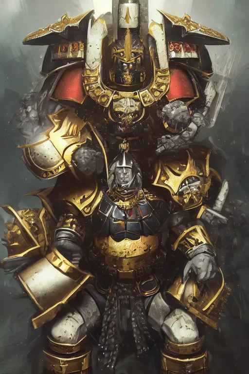 Image similar to queen portrait heros warhammer 4 0 k horus heresy fanart - the primarchs emperor by johannes helgeson animated with vfx concept artist & illustrator global illumination ray tracing hdr fanart arstation zbrush central hardmesh 8 k octane renderer comics stylized