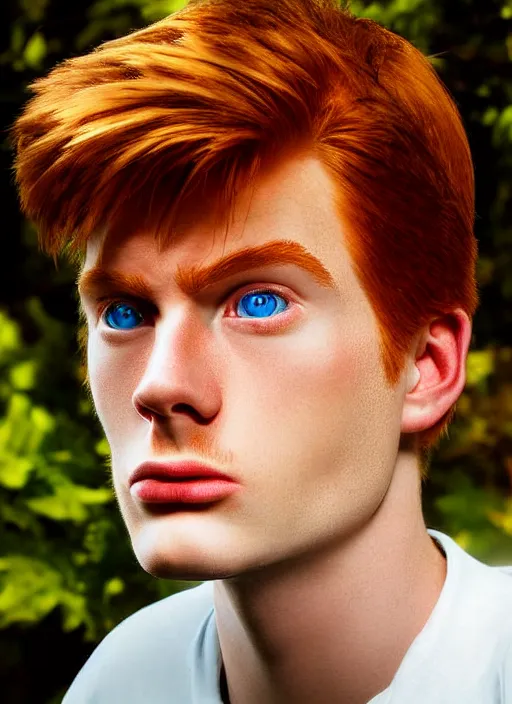 Image similar to philip j. fry photograph dslr photorealistic studio lighting ektachrome detailed intricate face detail