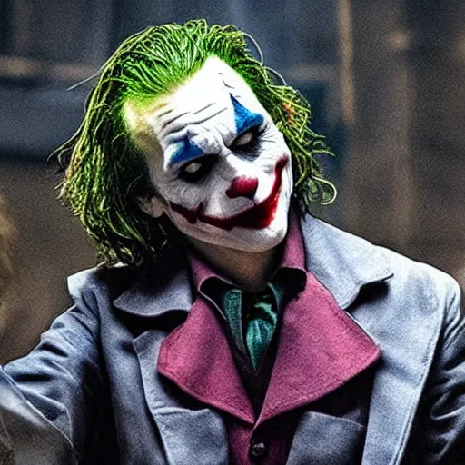 Image similar to The Joker as Jesus Christ