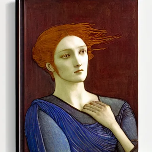 Prompt: a portrait of a female android by edward burne - jones