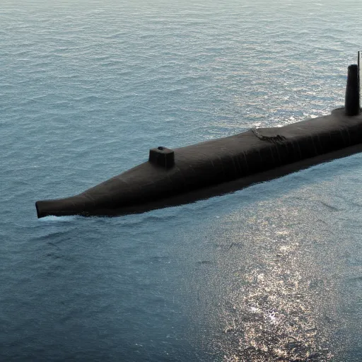 Prompt: 4 k render of a world war 2 german submarine underwater, cinematic, dramatic, dark ambience, deep sea