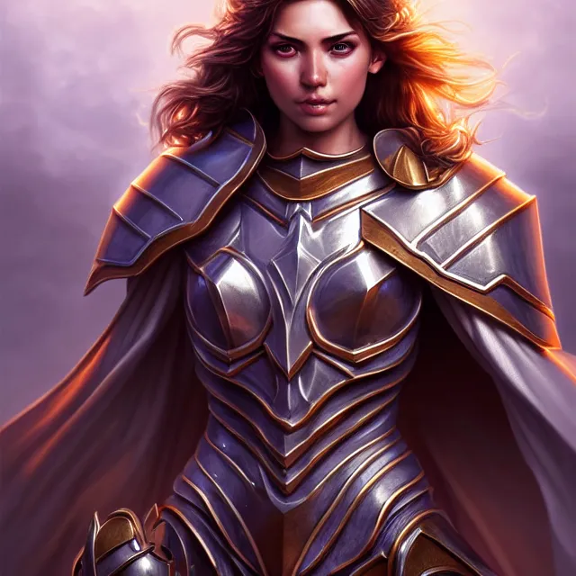 Image similar to holy paladin, highly detailed, 4 k, hdr, smooth, sharp focus, high resolution, award - winning photo, artgerm, photorealistic