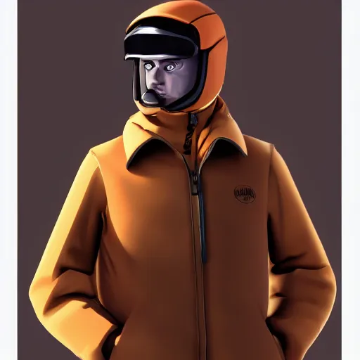 Prompt: a brown haired man wearing a ski suit, detailed, edward hopper, trending on artstation,