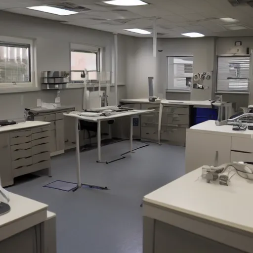 Prompt: cartoonish lab similar to dexter's laboratory