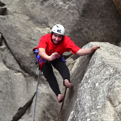 Image similar to special Olympic rock climber