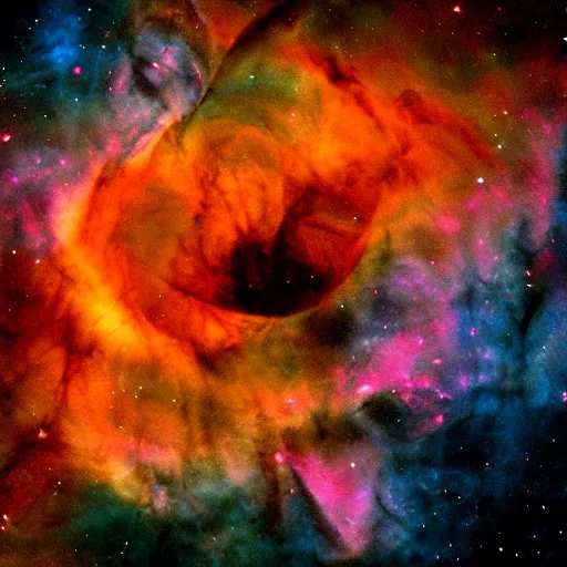 Prompt: award - winning macro of a beautiful rose made of carina nebula and molten lava on black background by harold davis, georgia o'keeffe and harold feinstein, highly detailed, hyper - realistic, inner glow, trending on deviantart, artstation and flickr, nasa space photography, national geographic