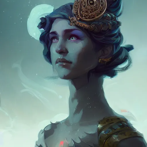 Image similar to a beautiful portrait of a beautiful obsidian sorceress, game of thrones concept art by pete mohrbacher and guweiz and ilya kuvshinov, digital art, highly detailed, intricate, sharp focus, trending on artstation hq, deviantart, unreal engine 5, 4 k uhd image