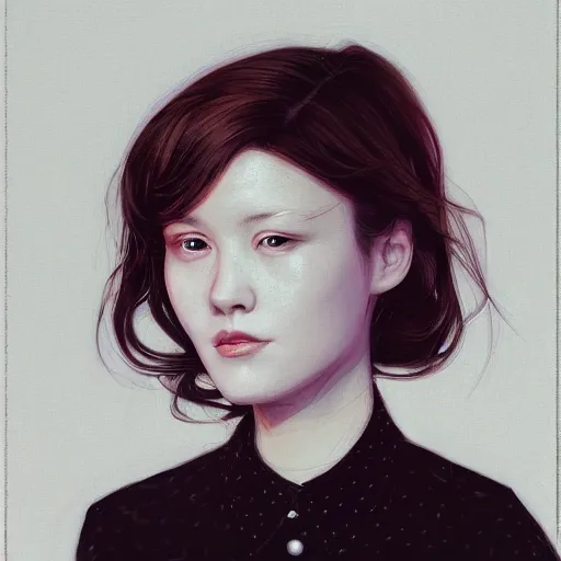 Image similar to female portrait by james jean and Jason Chan