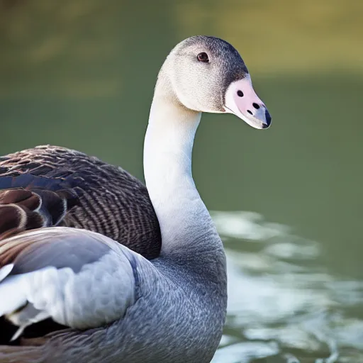 Prompt: closeup portrait of a goose with the head of ryan gosling, natural light, sharp, detailed face, magazine, press, photo, steve mccurry, david lazar, canon, nikon, focus