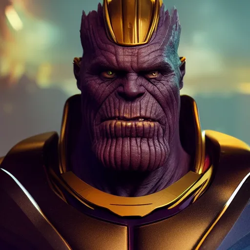 Prompt: Willem Dafoe is Thanos, hyperdetailed, artstation, cgsociety, 8k