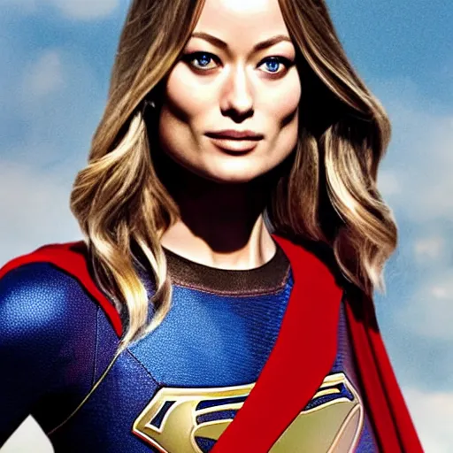 Prompt: Olivia Wilde as Supergirl